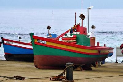 Colorful boats at Arniston
