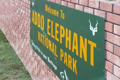 Addo welcome sign