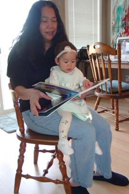Reading with Grandma (10 months)