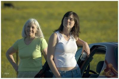 Reflections - Mom & Daughter (or waiting for the photographer)