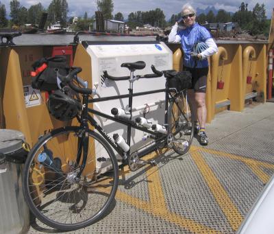 Ethel  /  tandem on the Albion ferry