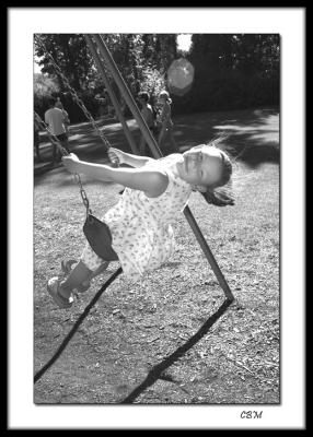 Girl on a swing