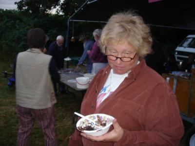 Jeanie enjoying her birthday cake and ice cream and giving me that look again! 212.jpg