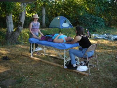Randi gets a treatment from Cherie with the assistance of Ingrid.  265.jpg
