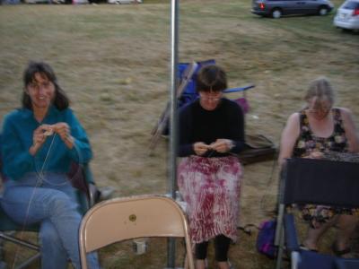 The knitting brigade on the fringe of a jam. 350.jpg