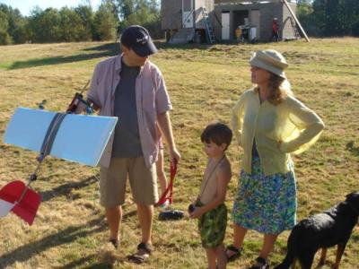 Andrew explaining how the plane works as Jeannette looks on.  437.jpg