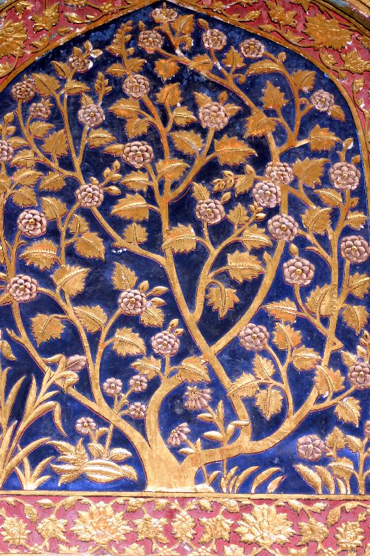 Carvings on the wall, Sikandra, Agra