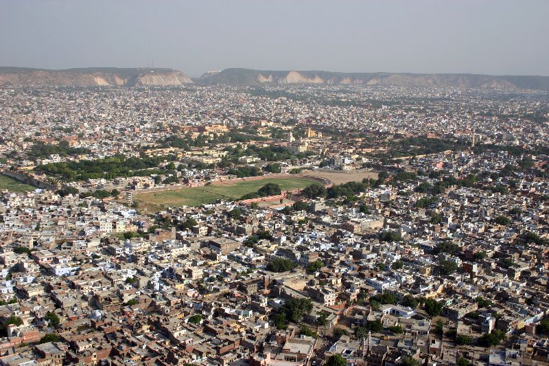Nahargarh Fort, City from above