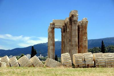Some stand, some fallen, Temple of Zeus, Athens