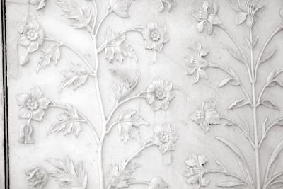 The intricate marble inlay, Taj Mahal, India