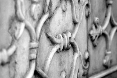 Close up of the base, Taj Mahal, India