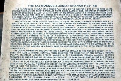 History of the Mosque, Taj Mahal, India