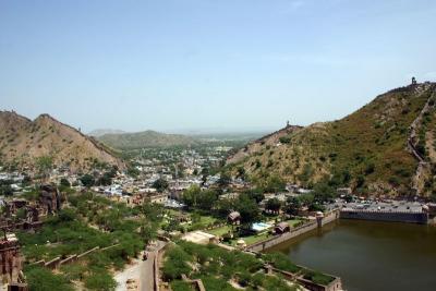 Amer fort, View of the valley beyond
