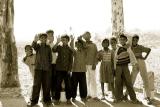 Village boys and  one girl, Pragpur