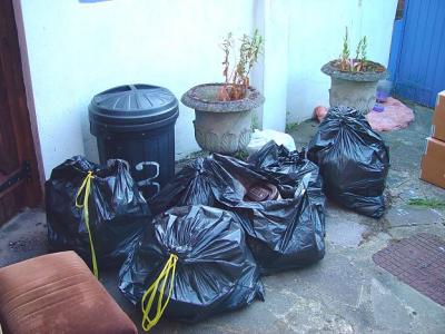 This is just the rubbish from the downstairs rooms