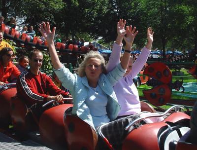 Funpark Geiselwind - Oma & me behaving like children