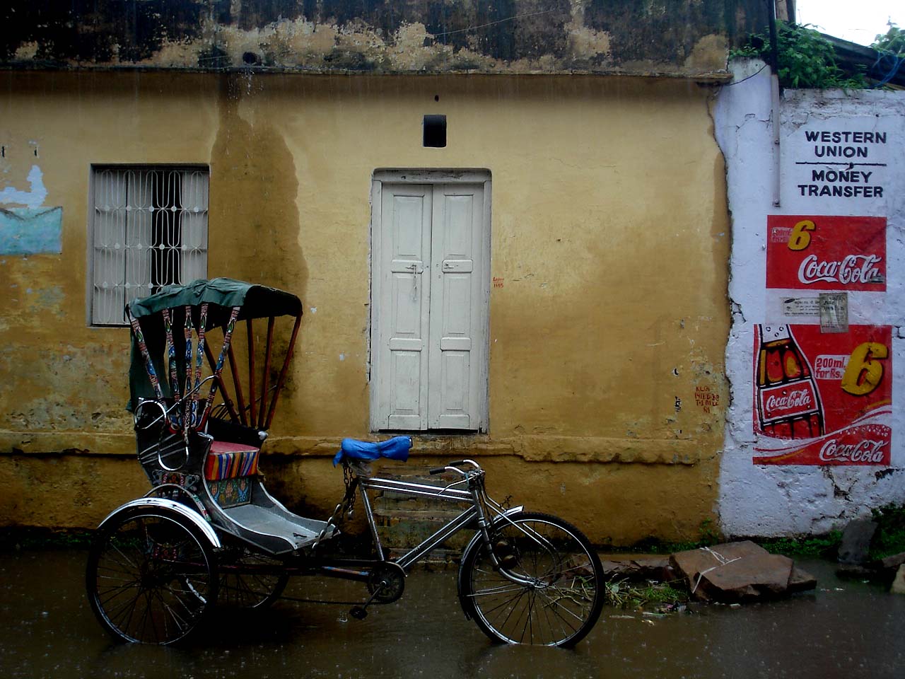 In one month in India in August, I got rained on once.