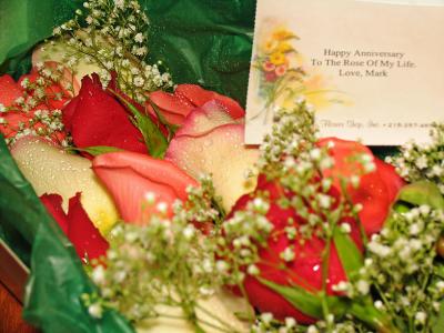 10th Anniversary roses