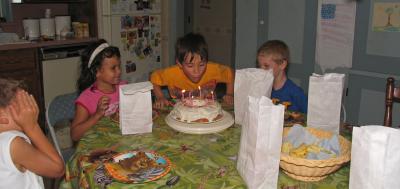 Blowing out my candles