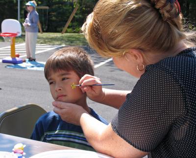 Face painting at DRE Community Day