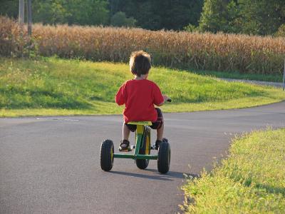 Riding home