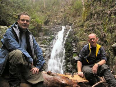 Robert and Wayne at Snowden Falls Rock Pool near Lake Tali Karng