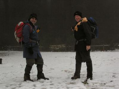 Robert and Wayne about to set out on the Tanglefoot Walking Track