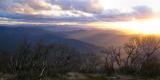 Sun going down over the Australian High Country