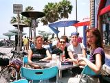 Venice Beach brekkie with Sarah, Laurent & Cecille