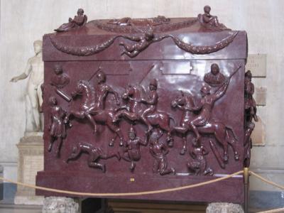 Sarcophagus made of porphyry