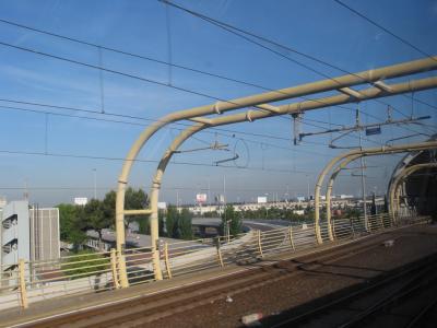 Train ride to airport