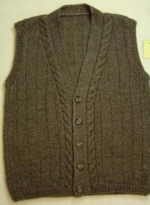 Brown-grey vest #73