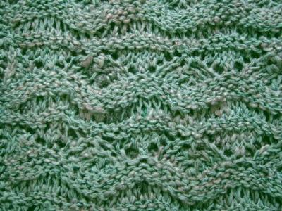 Green mottled cotton cardigan #78