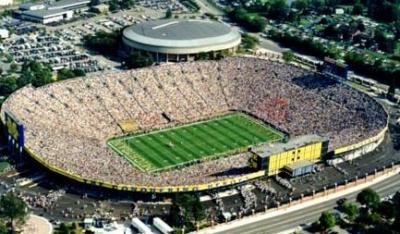 Michigan Stadium-capacity 107,000; Crisler Arena