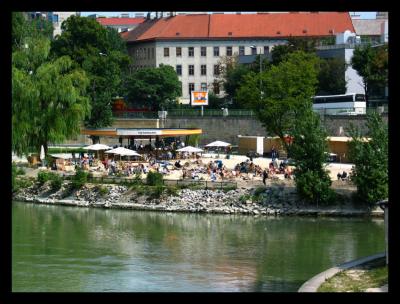 on the shores of the Donaukanal