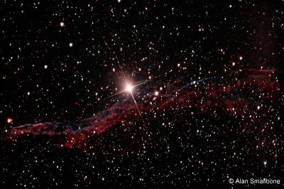 Portion of NGC 6960 - The Veil Nebula