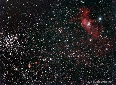 Bubble Nebula -NGC 7635 and M52