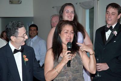 Mother of the Bride toasts the couple