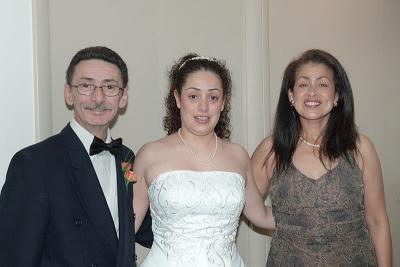 Jess & her parents (the new in-laws!)