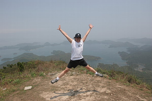 Jane at peak of Tiu Tung Lung