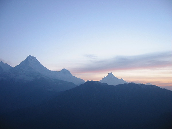 False Dawn at Annapurna Ranges
