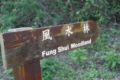 Sign of Fung Shui Woodlands