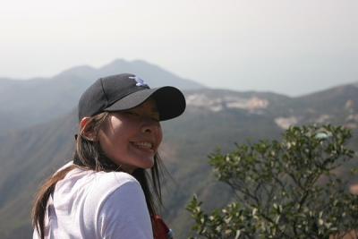 Jane and view of Lantau South