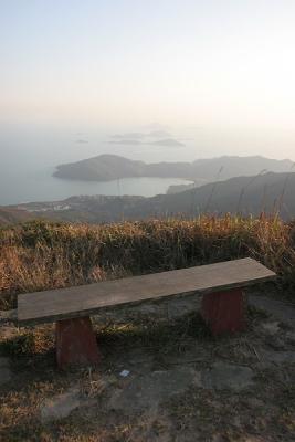 Bench viewing Soko Islands