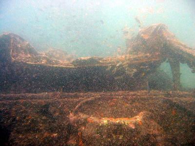 Wreck of the Pajero 4x4 (Rear Windscreen)