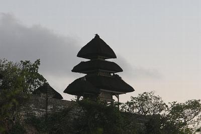 Shadow of Pura Luhur Ulu Watu