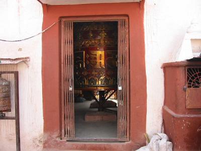 Door to Large Prayer Wheel