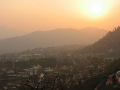 Sun Setting of Kathmandu