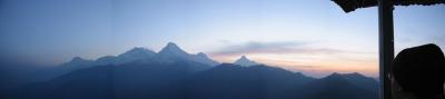Annapurna Ranges With Partial Viewing Tower (Merged)