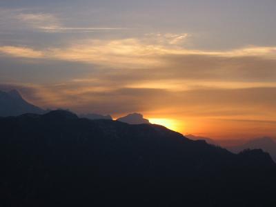 Sun Rising Over Fishtail Mountain 3